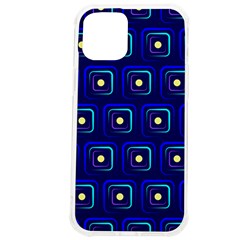 Blue Neon Squares - Modern Abstract Iphone 12 Pro Max Tpu Uv Print Case by ConteMonfrey