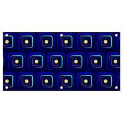 Blue Neon Squares - Modern Abstract Banner And Sign 4  X 2  by ConteMonfrey