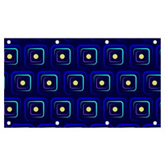 Blue Neon Squares - Modern Abstract Banner And Sign 7  X 4  by ConteMonfrey