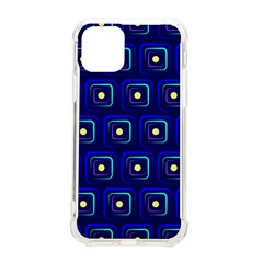 Blue Neon Squares - Modern Abstract Iphone 11 Pro 5 8 Inch Tpu Uv Print Case by ConteMonfrey