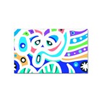 Crazy Pop Art - Doodle Animals   Sticker Rectangular (100 pack) Front