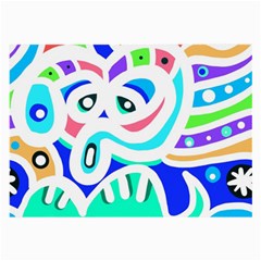 Crazy Pop Art - Doodle Animals   Large Glasses Cloth (2 Sides) by ConteMonfrey