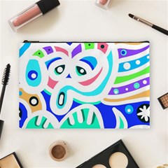 Crazy Pop Art - Doodle Animals   Cosmetic Bag (large) by ConteMonfrey