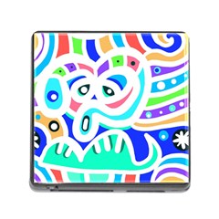 Crazy Pop Art - Doodle Animals   Memory Card Reader (square 5 Slot) by ConteMonfrey