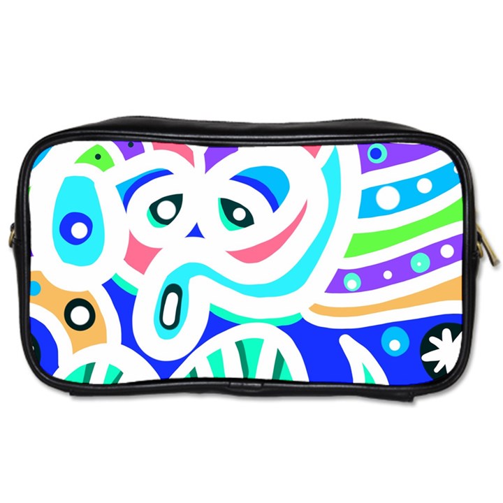 Crazy Pop Art - Doodle Animals   Toiletries Bag (Two Sides)