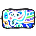 Crazy Pop Art - Doodle Animals   Toiletries Bag (Two Sides) Back