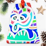 Crazy Pop Art - Doodle Animals   Ornament (Bell) Front