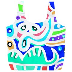 Crazy Pop Art - Doodle Animals   Full Print Recycle Bag (xl) by ConteMonfrey