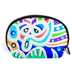 Crazy Pop Art - Doodle Animals   Accessory Pouch (large) by ConteMonfrey