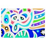 Crazy Pop Art - Doodle Animals   Banner and Sign 6  x 4  Front