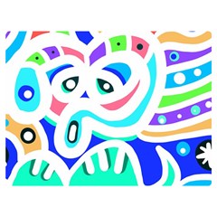 Crazy Pop Art - Doodle Animals   Two Sides Premium Plush Fleece Blanket (extra Small) by ConteMonfrey