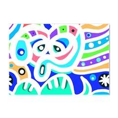 Crazy Pop Art - Doodle Animals   Crystal Sticker (a4) by ConteMonfrey