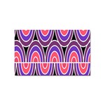 Pink, blue, black, purple Tones Pop Art  Sticker (Rectangular) Front