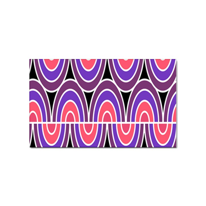 Pink, blue, black, purple Tones Pop Art  Sticker (Rectangular)