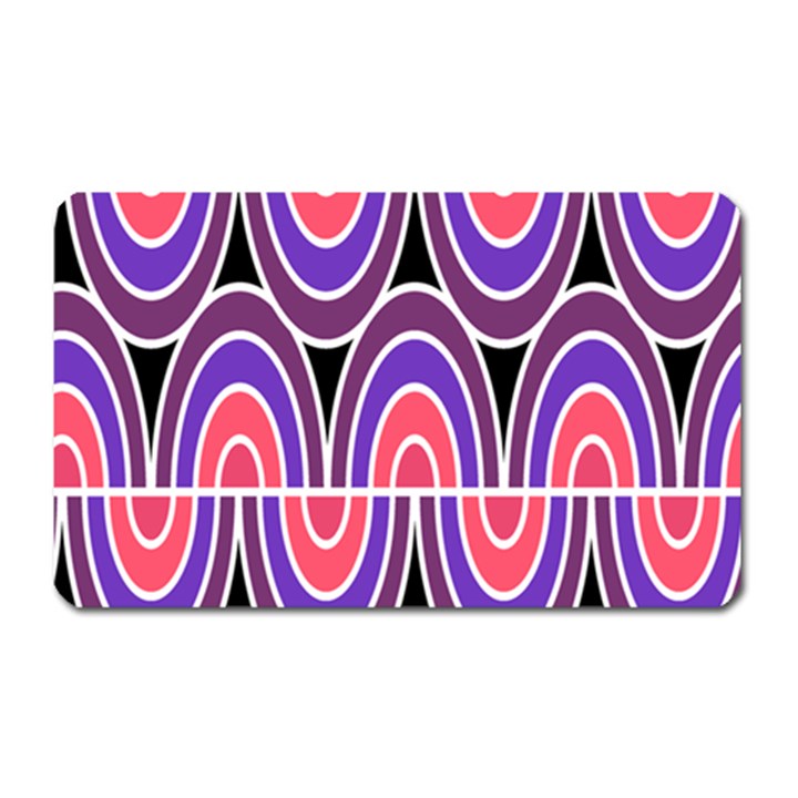 Pink, blue, black, purple Tones Pop Art  Magnet (Rectangular)