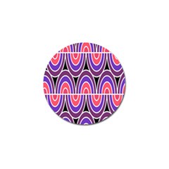 Pink, Blue, Black, Purple Tones Pop Art  Golf Ball Marker (10 Pack) by ConteMonfrey