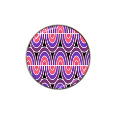 Pink, Blue, Black, Purple Tones Pop Art  Hat Clip Ball Marker by ConteMonfrey