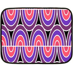 Pink, Blue, Black, Purple Tones Pop Art  Fleece Blanket (mini) by ConteMonfrey