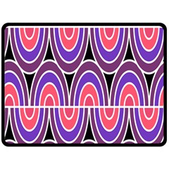 Pink, Blue, Black, Purple Tones Pop Art  Fleece Blanket (large) by ConteMonfrey