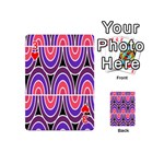 Pink, blue, black, purple Tones Pop Art  Playing Cards 54 Designs (Mini) Front - Heart3