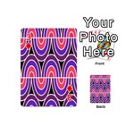 Pink, blue, black, purple Tones Pop Art  Playing Cards 54 Designs (Mini) Front - Diamond3