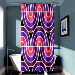 Pink, Blue, Black, Purple Tones Pop Art  Shower Curtain 36  X 72  (stall)  by ConteMonfrey