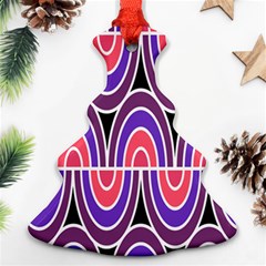 Pink, Blue, Black, Purple Tones Pop Art  Ornament (christmas Tree) 