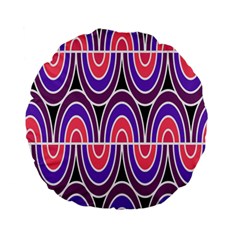 Pink, Blue, Black, Purple Tones Pop Art  Standard 15  Premium Flano Round Cushions by ConteMonfrey