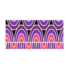 Pink, Blue, Black, Purple Tones Pop Art  Yoga Headband by ConteMonfrey