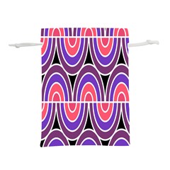 Pink, Blue, Black, Purple Tones Pop Art  Lightweight Drawstring Pouch (l) by ConteMonfrey