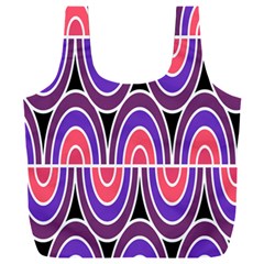 Pink, Blue, Black, Purple Tones Pop Art  Full Print Recycle Bag (xxl) by ConteMonfrey