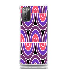 Pink, Blue, Black, Purple Tones Pop Art  Samsung Galaxy Note 20 Tpu Uv Case by ConteMonfrey