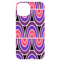 Pink, Blue, Black, Purple Tones Pop Art  Iphone 14 Black Uv Print Case by ConteMonfrey