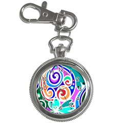 Crazy Pop Art - Doodle Circles   Key Chain Watches by ConteMonfrey