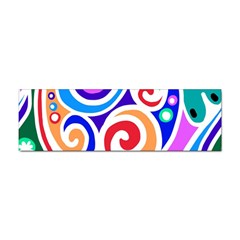 Crazy Pop Art - Doodle Circles   Sticker (bumper) by ConteMonfrey