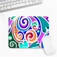 Crazy Pop Art - Doodle Circles   Small Mousepad by ConteMonfrey