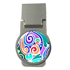 Crazy Pop Art - Doodle Circles   Money Clips (round)  by ConteMonfrey