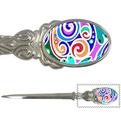 Crazy Pop Art - Doodle Circles   Letter Opener by ConteMonfrey