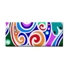 Crazy Pop Art - Doodle Circles   Hand Towel by ConteMonfrey