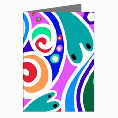 Crazy Pop Art - Doodle Circles   Greeting Cards (pkg Of 8) by ConteMonfrey