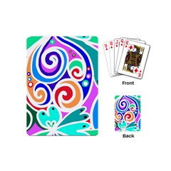 Crazy Pop Art - Doodle Circles   Playing Cards Single Design (mini) by ConteMonfrey