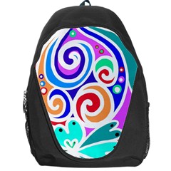 Crazy Pop Art - Doodle Circles   Backpack Bag by ConteMonfrey