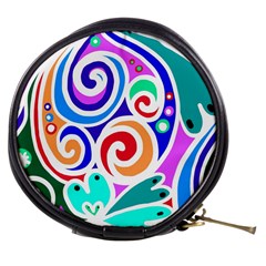 Crazy Pop Art - Doodle Circles   Mini Makeup Bag by ConteMonfrey