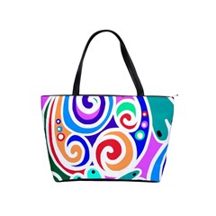 Crazy Pop Art - Doodle Circles   Classic Shoulder Handbag by ConteMonfrey