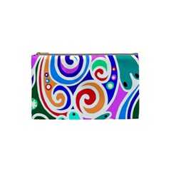 Crazy Pop Art - Doodle Circles   Cosmetic Bag (small) by ConteMonfrey