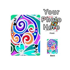 Crazy Pop Art - Doodle Circles   Playing Cards 54 Designs (mini) by ConteMonfrey