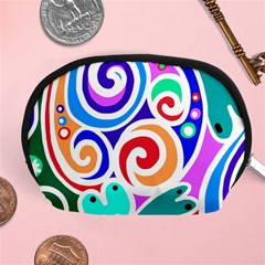 Crazy Pop Art - Doodle Circles   Accessory Pouch (medium) by ConteMonfrey