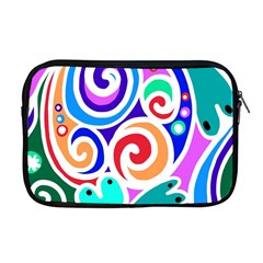 Crazy Pop Art - Doodle Circles   Apple Macbook Pro 17  Zipper Case