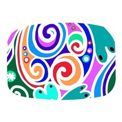 Crazy Pop Art - Doodle Circles   Mini Square Pill Box by ConteMonfrey