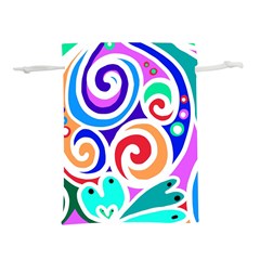 Crazy Pop Art - Doodle Circles   Lightweight Drawstring Pouch (s) by ConteMonfrey